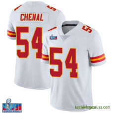 Youth Kansas City Chiefs Leo Chenal White Authentic Vapor Untouchable Super Bowl Lvii Patch Kcc216 Jersey C2499